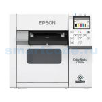 Полноцветный струйный принтер Epson ColorWorks C4000e (BK) (4", с ножом), блок питания, кабель питания